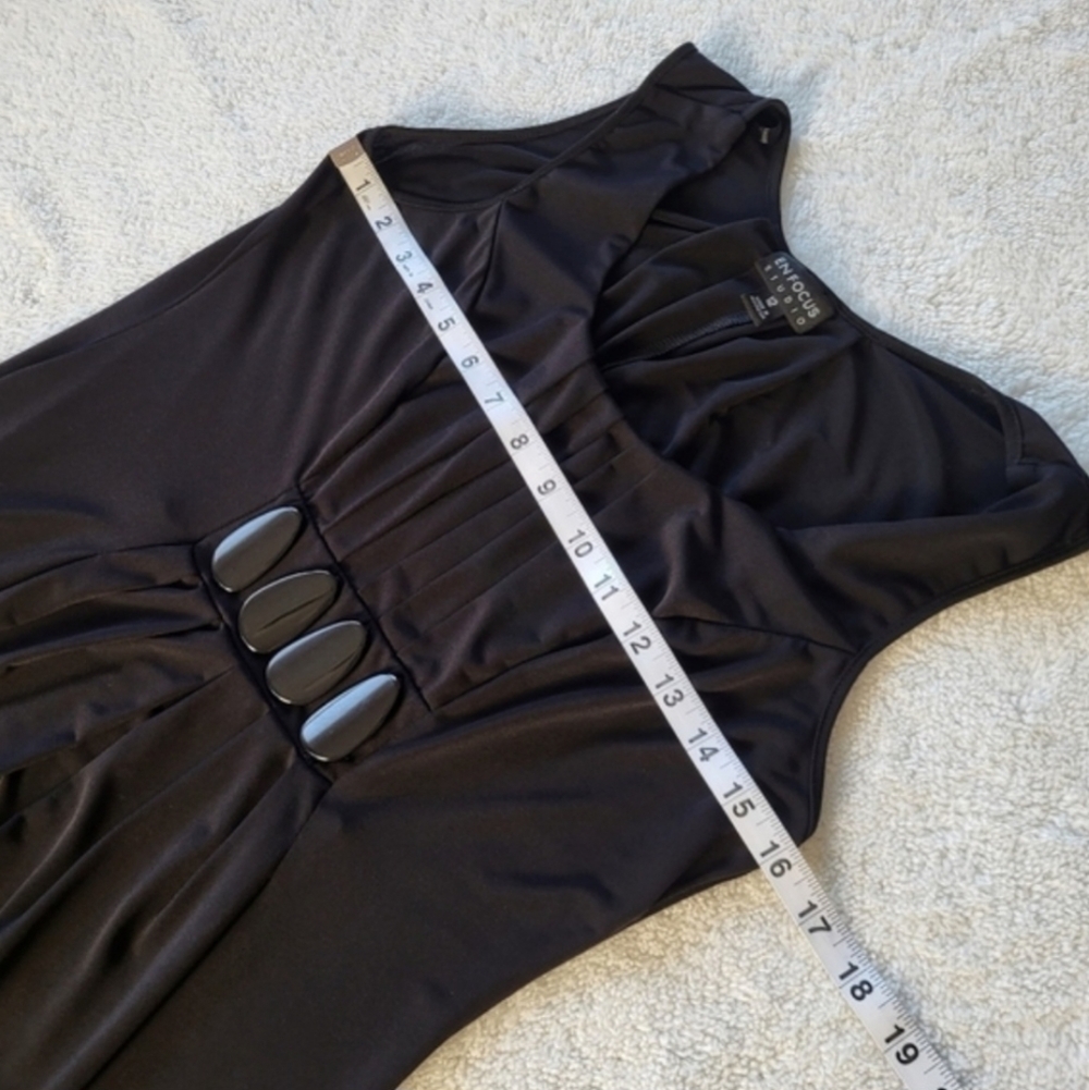 EnFocus Studio Black Sleeveless Dress Women's Size 12